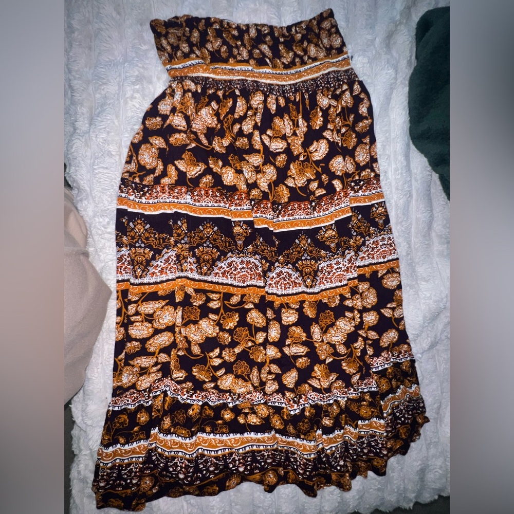 Bohemian Floral Print Dress